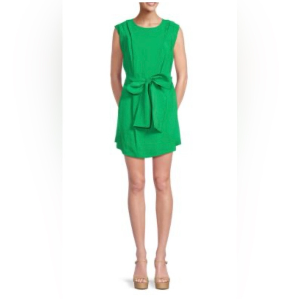 Endless Rose Belted Mini Dress Green NWT Size M